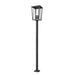 Z-Lite Seoul Black Outdoor Post Mounted Fixture 571PHXXLS-536P-BK | theLightShop