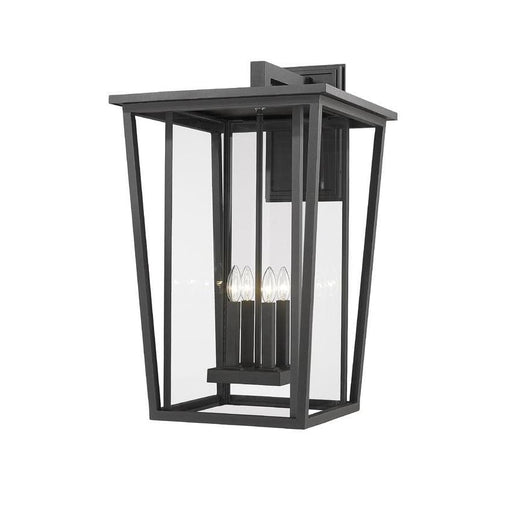 Z-Lite Seoul Black Outdoor Wall Sconce 571XXL-BK | theLightShop