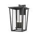 Z-Lite Seoul Black Outdoor Wall Sconce 571XXL-BK | theLightShop