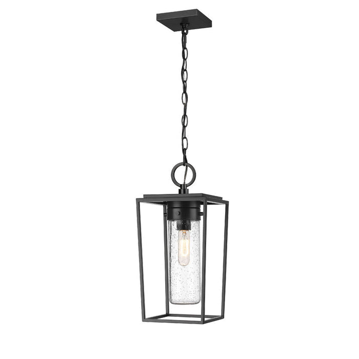 Z-Lite Sheridan Black 1 Light Outdoor Chain Mount Ceiling Fixture 594CHM-BK | theLightShop