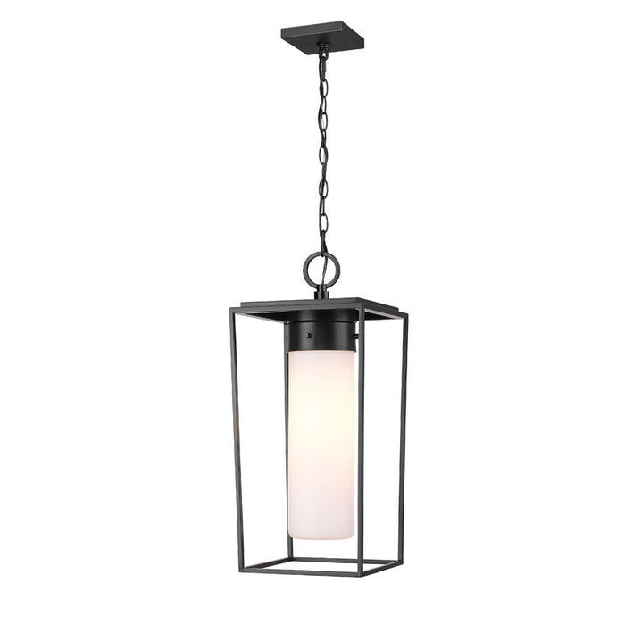 Z-Lite Sheridan Black 1 Light Outdoor Chain Mount Ceiling Fixture 595CHB-BK | theLightShop