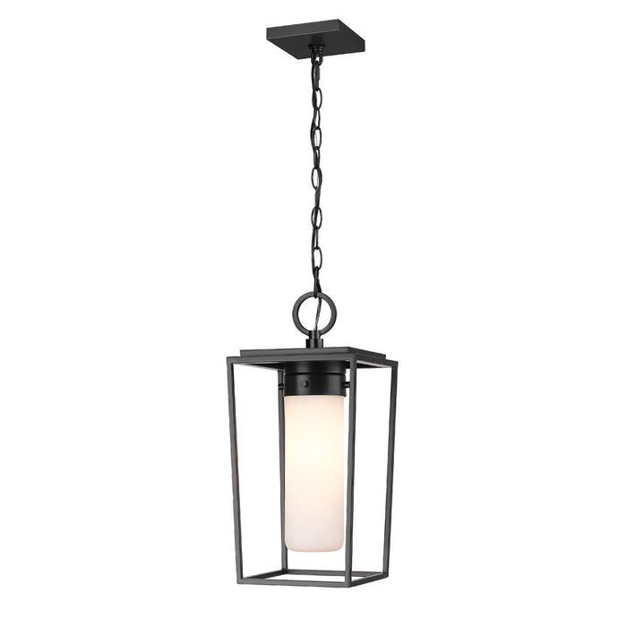 Z-Lite Sheridan Black 1 Light Outdoor Chain Mount Ceiling Fixture 595CHM-BK | theLightShop