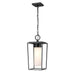 Z-Lite Sheridan Black 1 Light Outdoor Chain Mount Ceiling Fixture 595CHM-BK | theLightShop