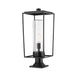 Z-Lite Sheridan Black 1 Light Outdoor Pier Mounted Fixture 594PHBR-533PM-BK | theLightShop