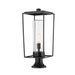 Z-Lite Sheridan Black 1 Light Outdoor Pier Mounted Fixture 594PHBR-553PM-BK | theLightShop