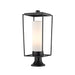 Z-Lite Sheridan Black 1 Light Outdoor Pier Mounted Fixture 595PHBR-553PM-BK | theLightShop