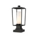 Z-Lite Sheridan Black 1 Light Outdoor Pier Mounted Fixture 595PHMS-SQPM-BK | theLightShop