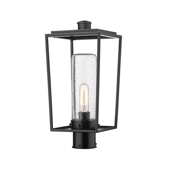 Z-Lite Sheridan Black 1 Light Outdoor Post Mount Fixture 594PHMR-BK | theLightShop