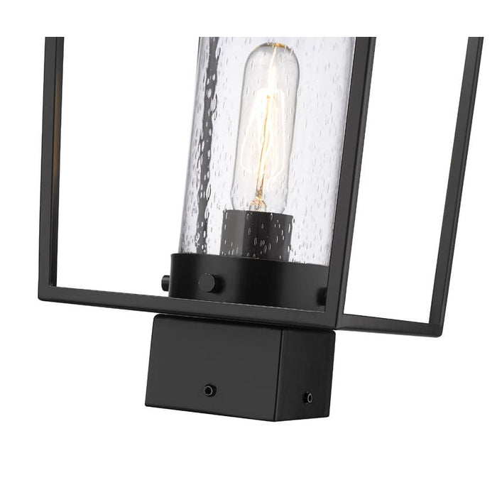 Z-Lite Sheridan Black 1 Light Outdoor Post Mount Fixture 594PHMS-BK | theLightShop