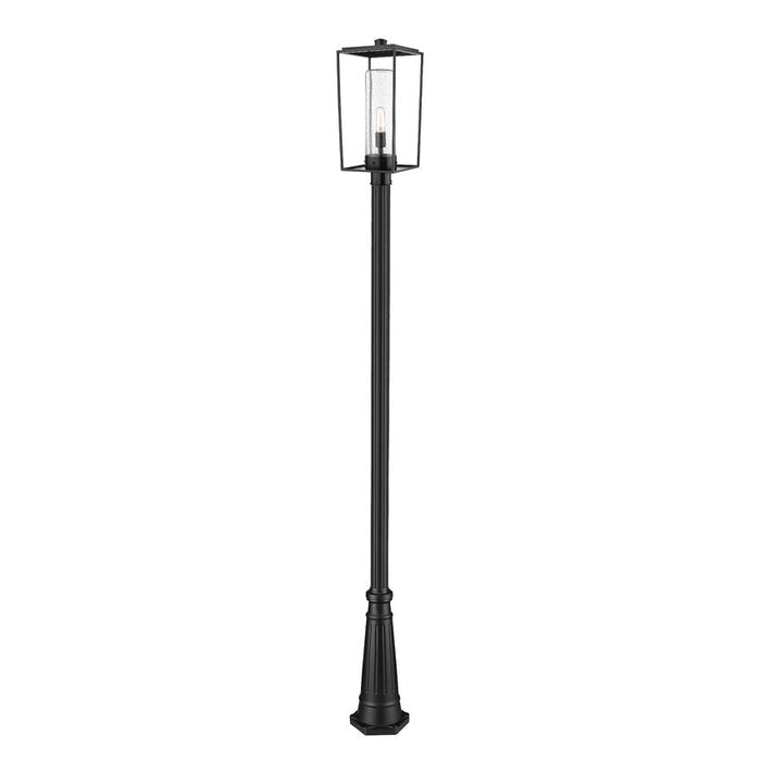 Z-Lite Sheridan Black 1 Light Outdoor Post Mounted Fixture 594PHBR-519P-BK | theLightShop