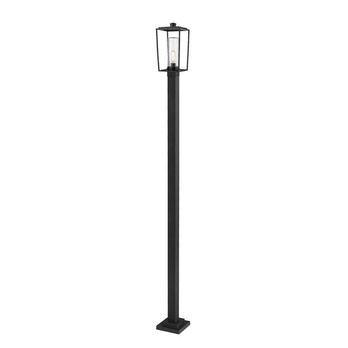 Z-Lite Sheridan Black 1 Light Outdoor Post Mounted Fixture 594PHMS-536P-BK | theLightShop