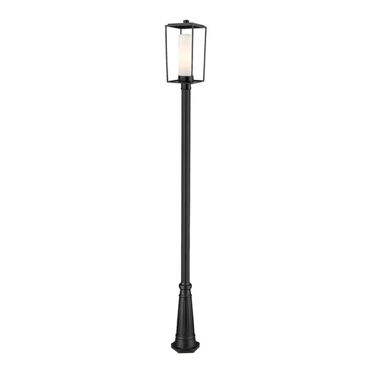 Z-Lite Sheridan Black 1 Light Outdoor Post Mounted Fixture 595PHBR-519P-BK | theLightShop