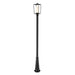 Z-Lite Sheridan Black 1 Light Outdoor Post Mounted Fixture 595PHMR-519P-BK | theLightShop