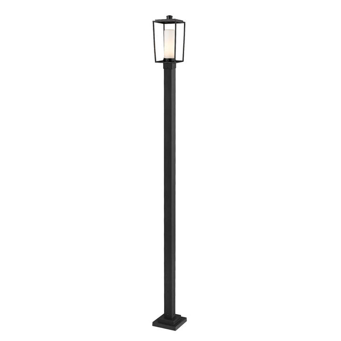 Z-Lite Sheridan Black 1 Light Outdoor Post Mounted Fixture 595PHMS-536P-BK | theLightShop