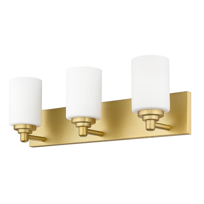 Z-Lite Soledad Brushed Gold 3 Light Vanity 485-3V-BG | theLightShop