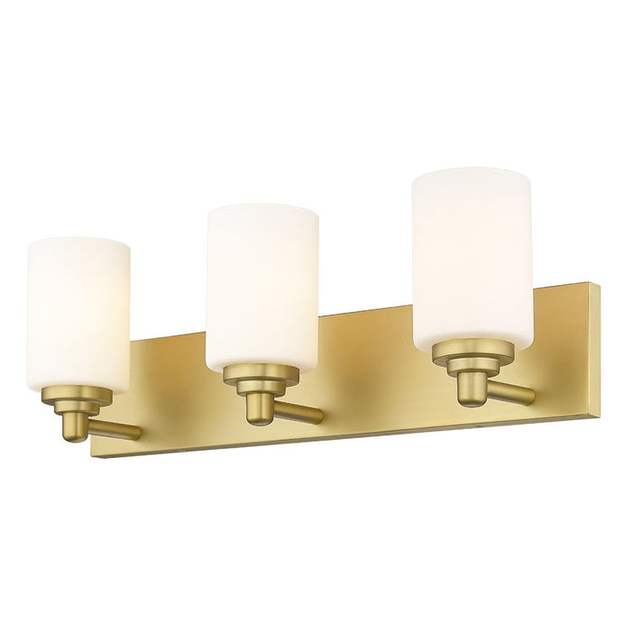 Z-Lite Soledad Brushed Gold 3 Light Vanity 485-3V-BG | theLightShop