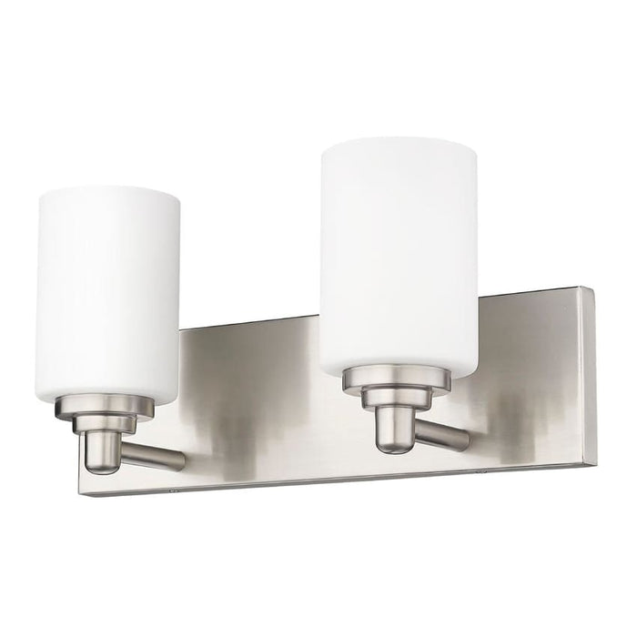 Z-Lite Soledad Brushed Nickel 2 Light Vanity 485-2V-BN | theLightShop
