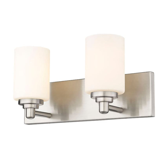 Z-Lite Soledad Brushed Nickel 2 Light Vanity 485-2V-BN | theLightShop