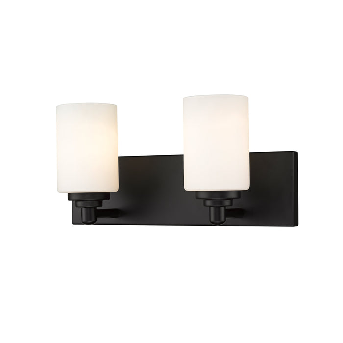 Z-Lite Soledad Matte Black Vanity 485-2V-MB | theLightShop
