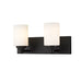 Z-Lite Soledad Matte Black Vanity 485-2V-MB | theLightShop