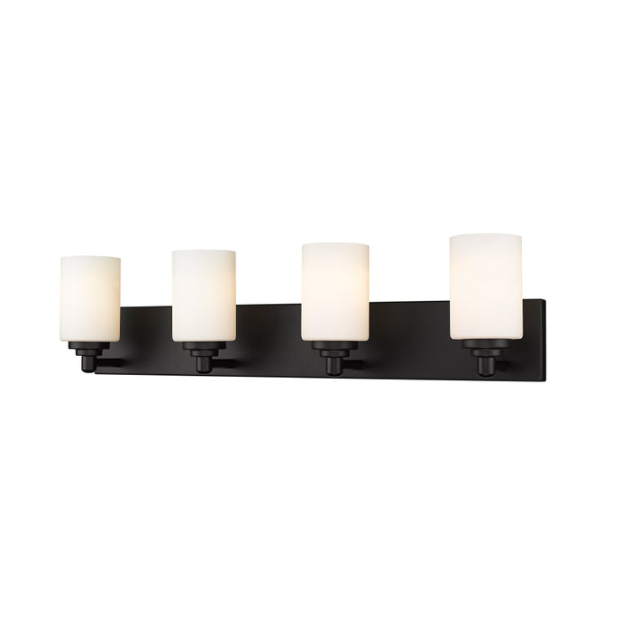 Z-Lite Soledad Matte Black Vanity 485-4V-MB | theLightShop