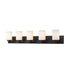 Z-Lite Soledad Matte Black Vanity 485-5V-MB | theLightShop