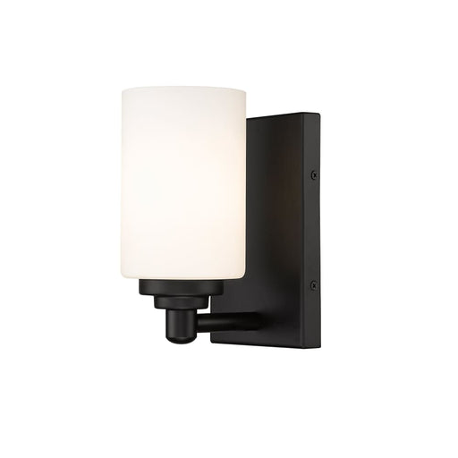 Z-Lite Soledad Matte Black Wall Sconce 485-1S-MB | theLightShop