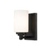 Z-Lite Soledad Matte Black Wall Sconce 485-1S-MB | theLightShop