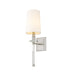 Z-Lite Sophia Brushed Nickel Wall Sconce 803-1S-BN | theLightShop