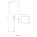 Z-Lite Sophia Rubbed Brass Wall Sconce 803-1S-RB-WH | theLightShop