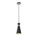 Z-Lite Soriano Matte Black Brushed Nickel Mini-Pendant 728MP-MB-BN | theLightShop