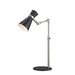 Z-Lite Soriano Matte Black Brushed Nickel Table Lamp 728TL-MB-BN | theLightShop