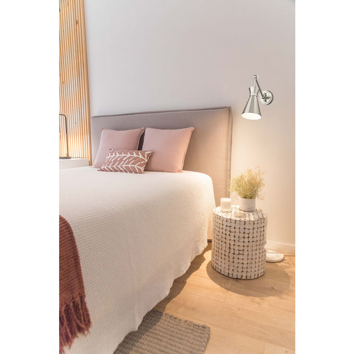 Z-Lite Soriano Swing-Arm Wall Lamp Brushed Nickel 1 Light 351S-BN | theLightShop
