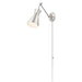 Z-Lite Soriano Swing-Arm Wall Lamp Brushed Nickel 1 Light 351S-BN | theLightShop