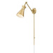 Z-Lite Soriano Swing-Arm Wall Lamp Modern Gold 1 Light 351S-MGLD | theLightShop