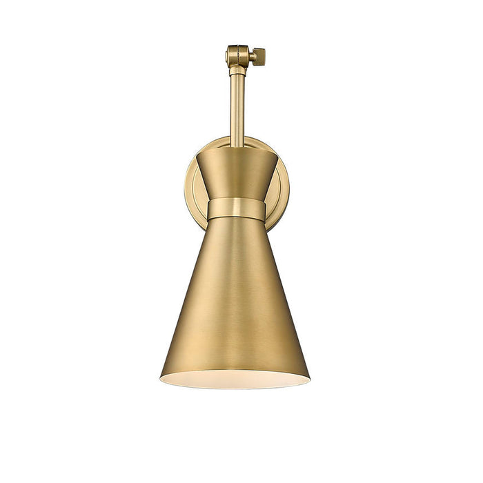 Z-Lite Soriano Swing-Arm Wall Lamp Modern Gold 1 Light 351S-MGLD | theLightShop