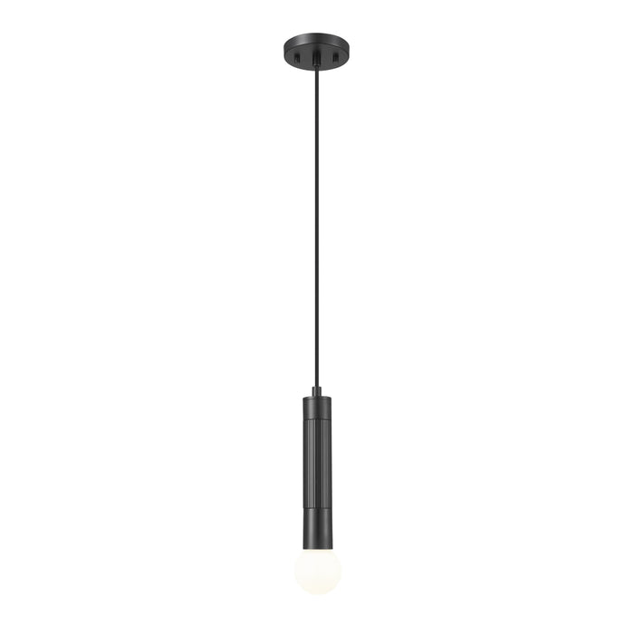 Z-Lite Stari 1 Light Cord Pendant - Matte Black