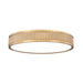 Z-Lite Stari 1 Light LED 16’’ Flushmount - Modern Gold