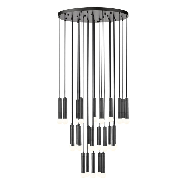 Z-Lite Stari 27 Light Multi-Light Pendant - Matte Black
