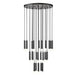 Z-Lite Stari 27 Light Multi-Light Pendant - Matte Black
