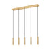 Z-Lite Stari 5 Light Linear Pendant - Modern Gold