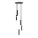 Z-Lite Stari 5 Light Multi-Light Pendant - Matte Black