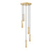 Z-Lite Stari 5 Light Multi-Light Pendant - Modern Gold