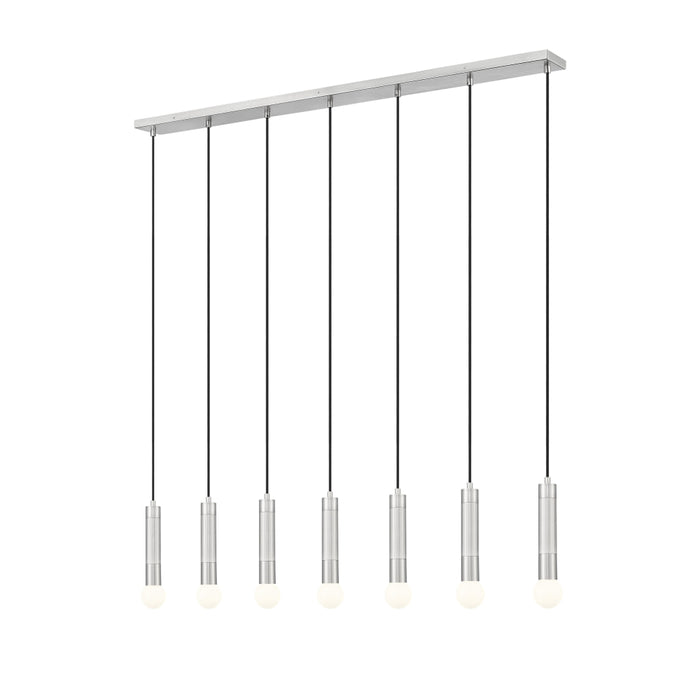 Z-Lite Stari 7 Light Linear Pendant - Brushed Nickel