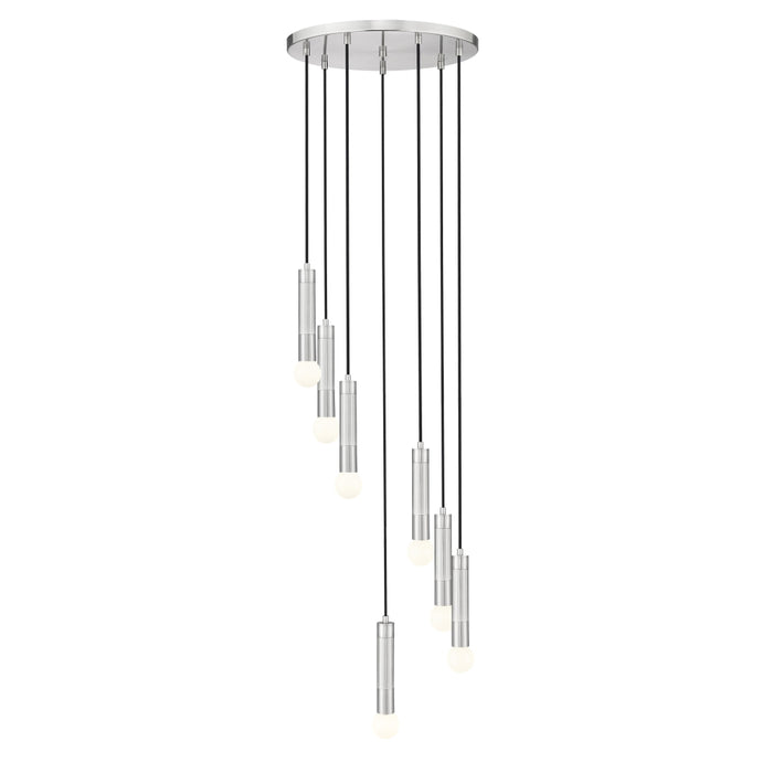 Z-Lite Stari 7 Light Multi-Light Pendant - Brushed Nickel
