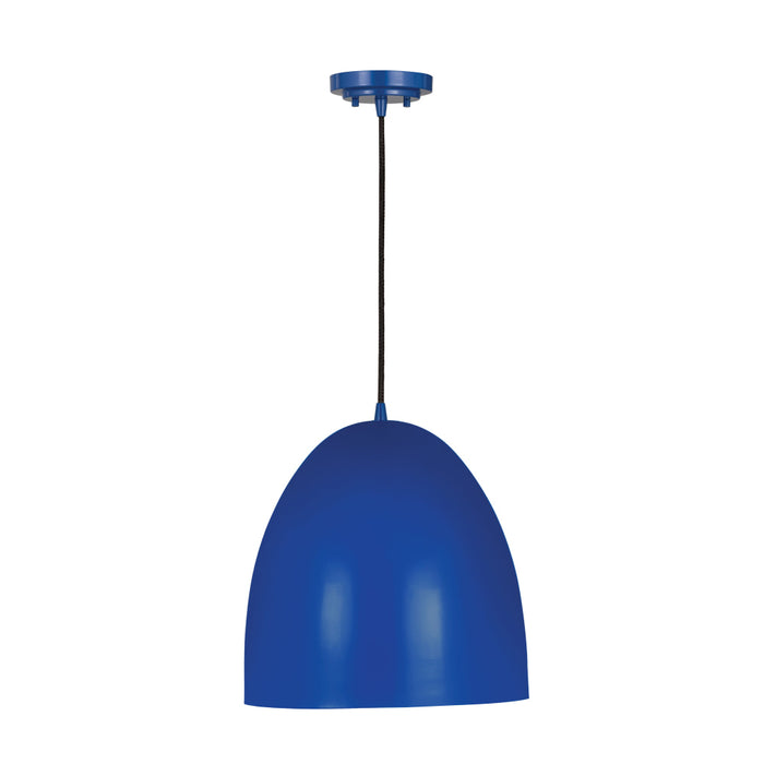 Z-Lite Z Studio Dome Blue 1 Light Pendant 6012P12-BLU | theLightShop