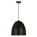 Z-Lite Z Studio Dome Matte Black 3 Light Pendant 6012P19-SBK | theLightShop