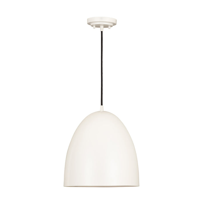 Z-Lite Z Studio Dome Matte White 1 Light Pendant 6012P12-SWH | theLightShop