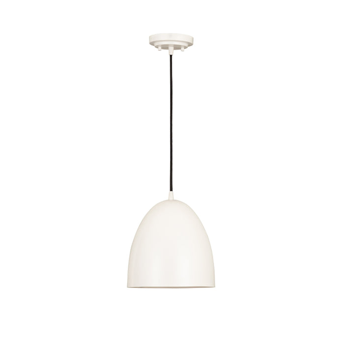 Z-Lite Z Studio Dome Matte White 1 Light Pendant 6012P9-SWH | theLightShop
