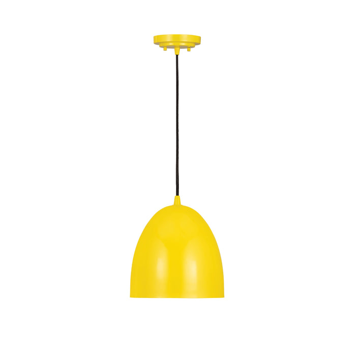 Z-Lite Z Studio Dome Yellow 1 Light Pendant 6012P9-YEL | theLightShop